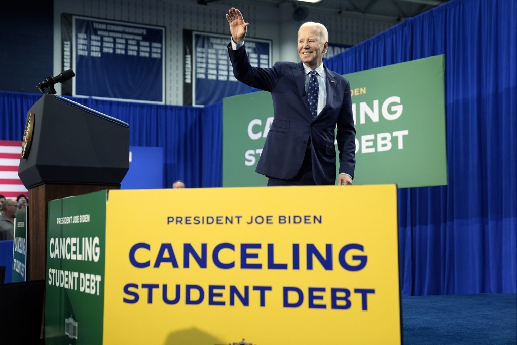 US President Joe Biden on Monday. Photo: AP