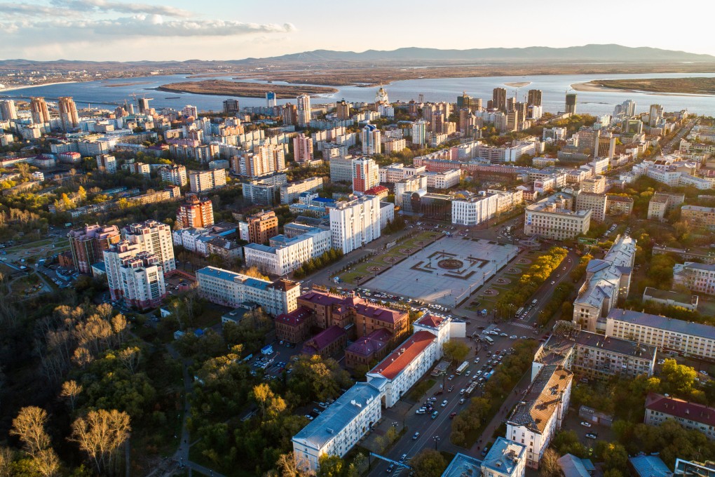Lenin Square in Khabarovsk, a city in the Russian far east near the border with China’s northeastern Heilongjiang province. Shutterstock