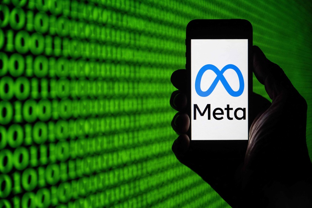 The Meta logo on a smartphone. Photo: AFP