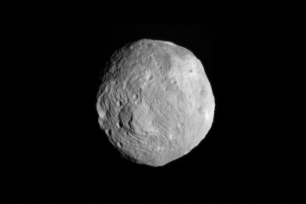 Vesta photographed by Nasa’s Dawn spacecraft. The mission failed to find any evidence for the magma lake on the asteroid’s surface. Photo: Nasa / AFP