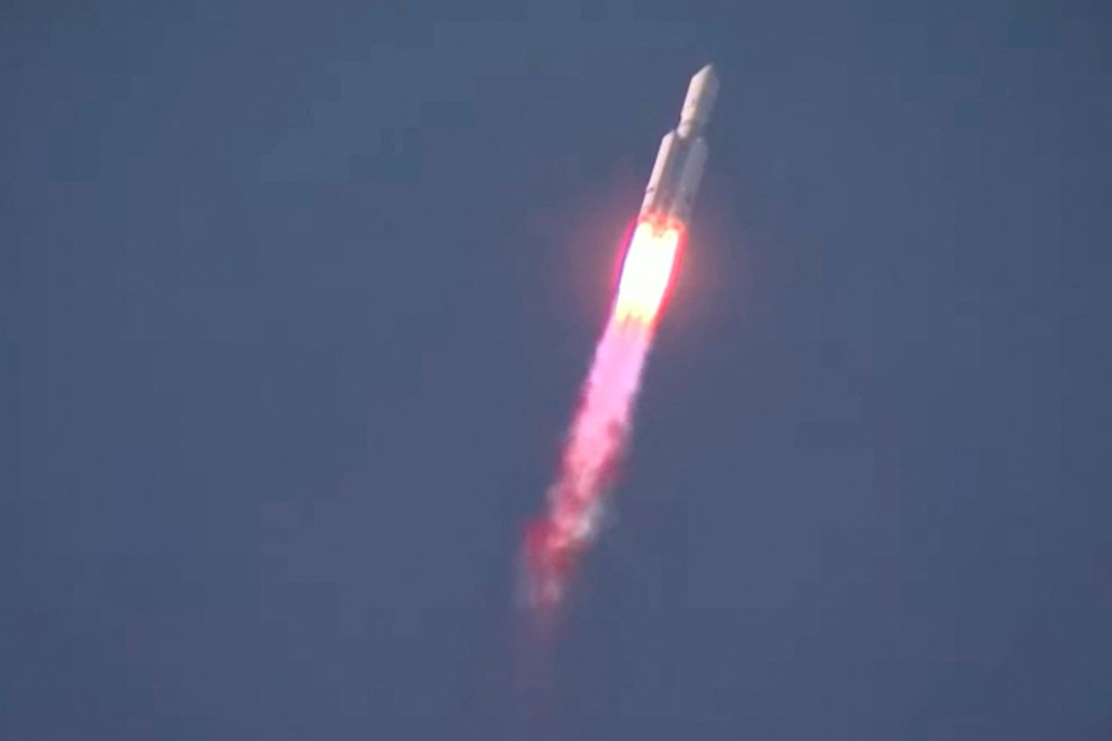 Angara-A5 rocket blasts off from its launchpad at the Vostochny Cosmodrome in the far eastern Amur region, Russia, on Thursday. Photo: Roscosmos/Handout via Reuters