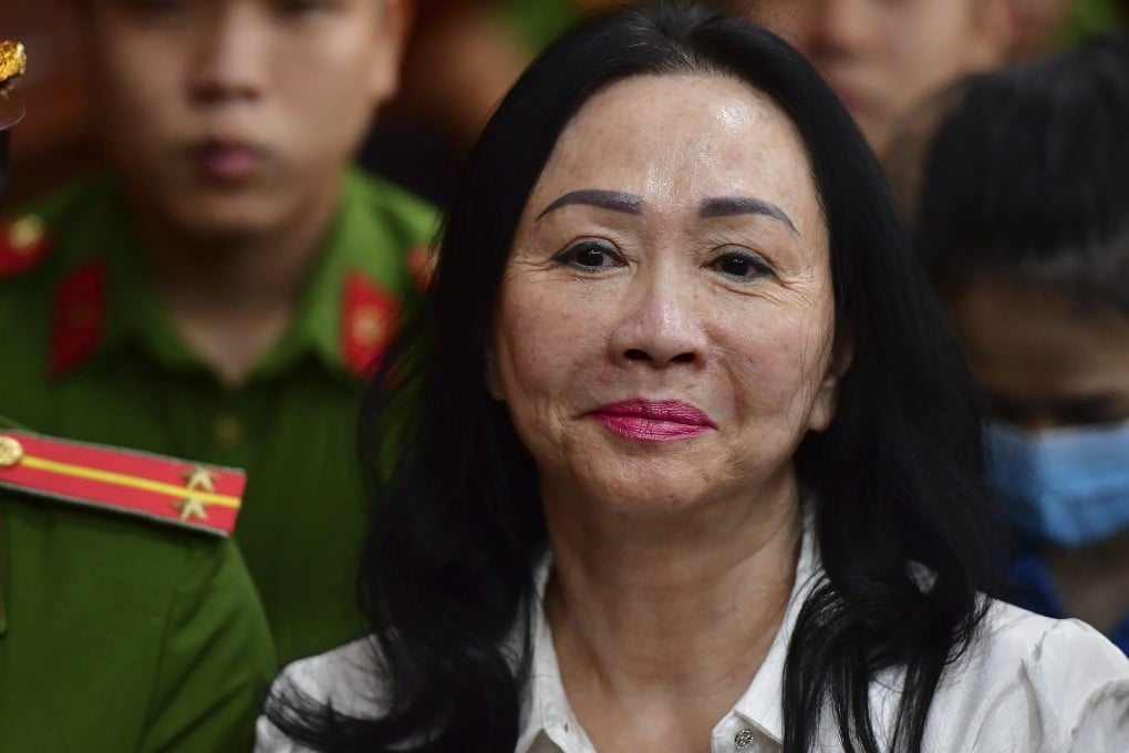 Businesswoman Truong My Lan during her trial in Ho Chi Minh City, Vietnam, on Thursday. Photo: VnExpress via AP