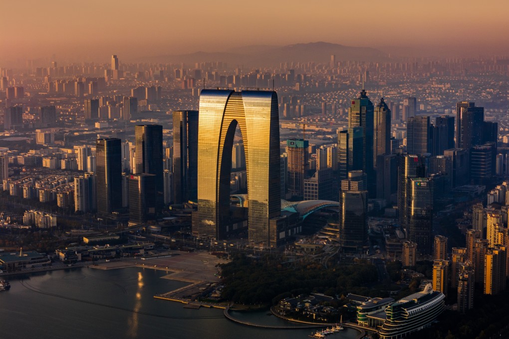 The sunrise over Suzhou Industrial Park. Photo: Getty Images