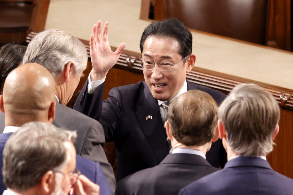 Japanese Prime Minister Fumio Kishida says nothing has been decided about a Japanese role in Aukus. Photo: Kyodo