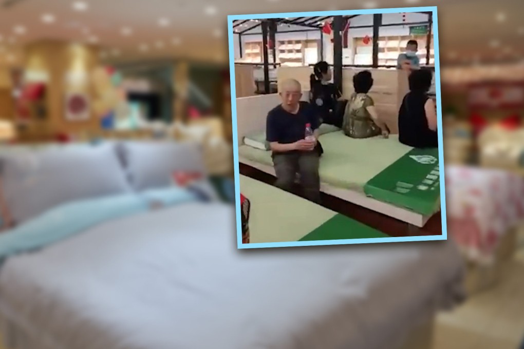 A group of tourists has been held captive in a mattress shop after they were told to shop or they “would not be allowed to leave” in the latest case of forced shopping in China. Photo: SCMP composite/Shutterstock/Weibo