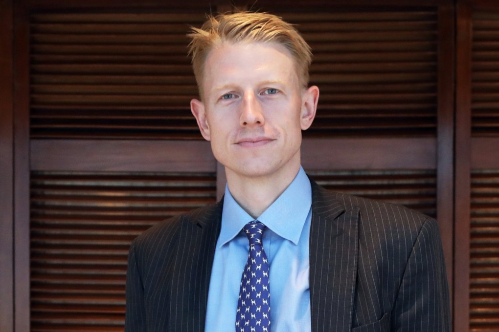 Max Johnson, the youngest brother of former British Prime Minister Boris Johnson, at Hong Kong’s Foreign Correspondents’ Club (FCC) in March 2024. Photo: Sun Yeung