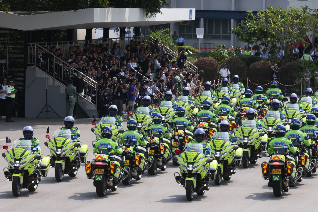 Officers take part in the Police College open day on Saturday. Photo: Yik Yeung-man