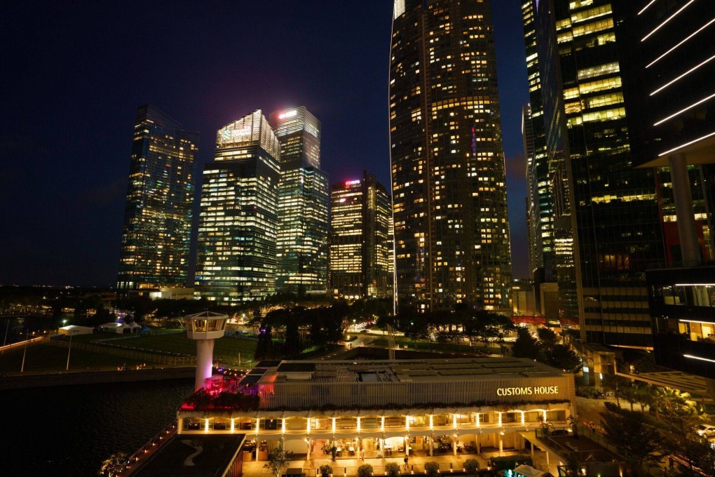 Singapore’s central business district. A married man admitted beating his girlfriend to death after learning she had multiple sexual partners. Photo: Bloomberg