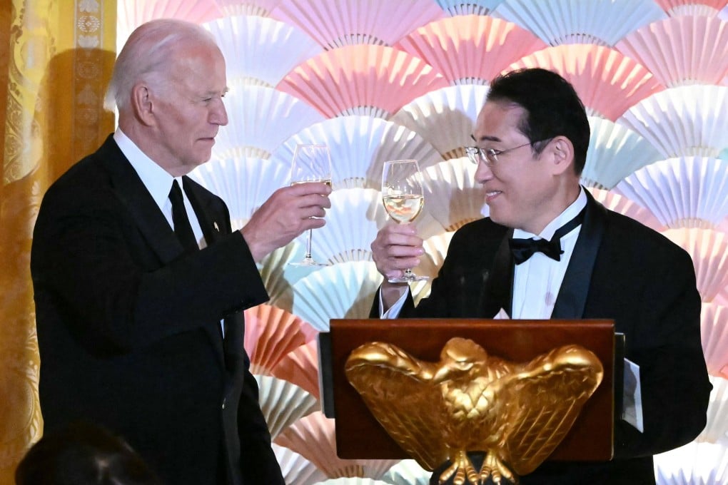The Aukus defence partnership between the US, Australia and the UK is exploring how Japan could join the pact, US President Joe Biden said during a press conference with his Japanese counterpart Fumio Kishida. Photo: Reuters