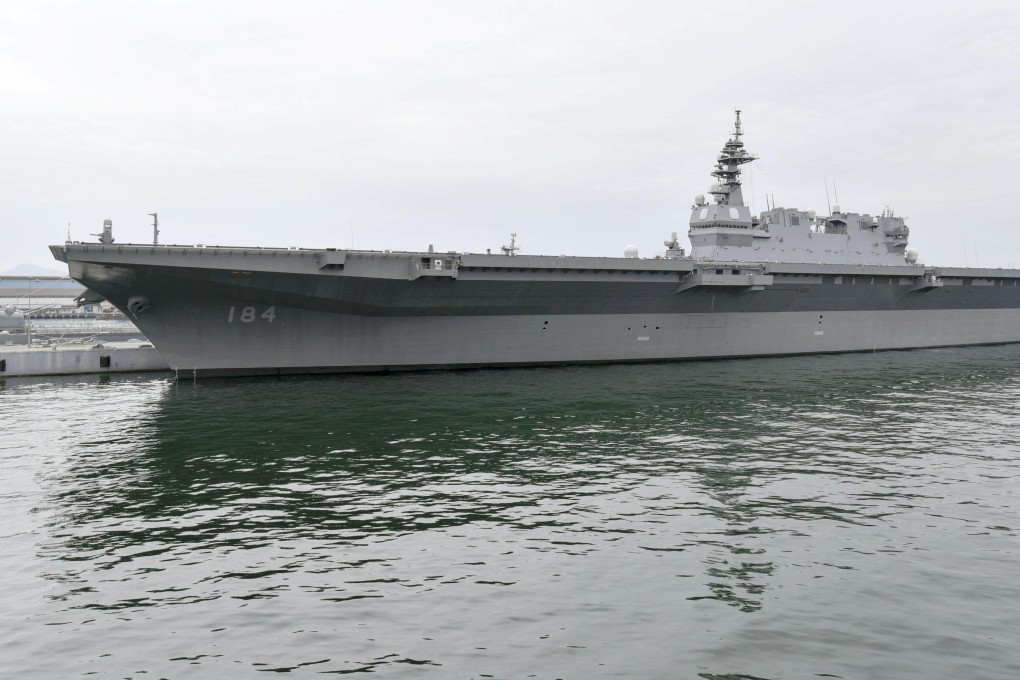 Japan upgraded the Kaga to become an aircraft carrier. Photo: Kyodo
