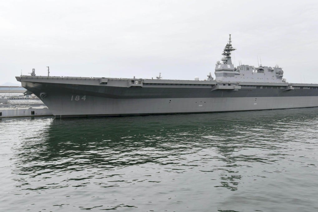 Japan upgraded the Kaga to become an aircraft carrier. Photo: Kyodo