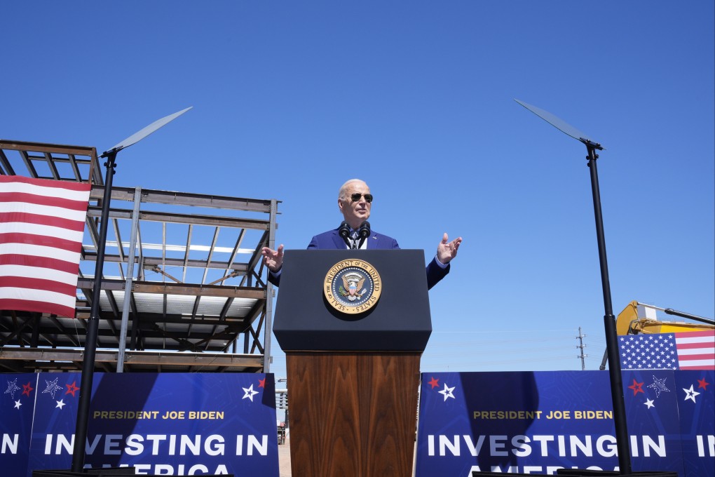 US President Joe Biden on Monday said the agreement to provide Samsung Electronics with up to US$6.4 billion in funding will “cement central Texas’ role as a state-of-the-art semiconductor ecosystem”. Photo: AP