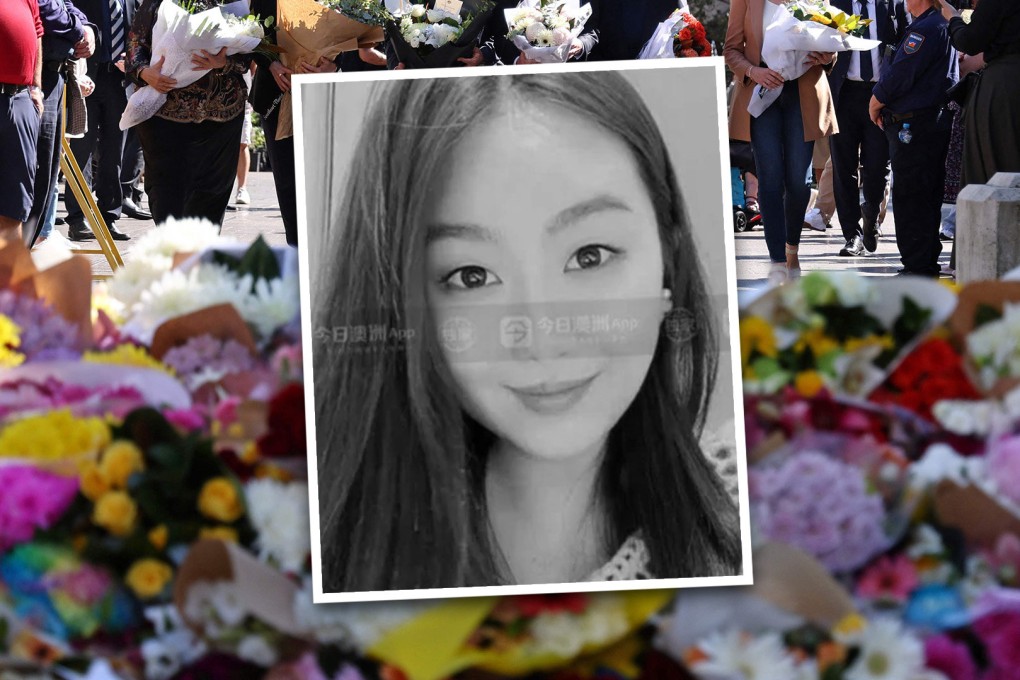 A 27-year-old university student from China has become the sixth victim of a deadly knife rampage that took place at a shopping centre in Australia on March 13. Photo: SCMP composite/AFP/Nine News/Sydney Today