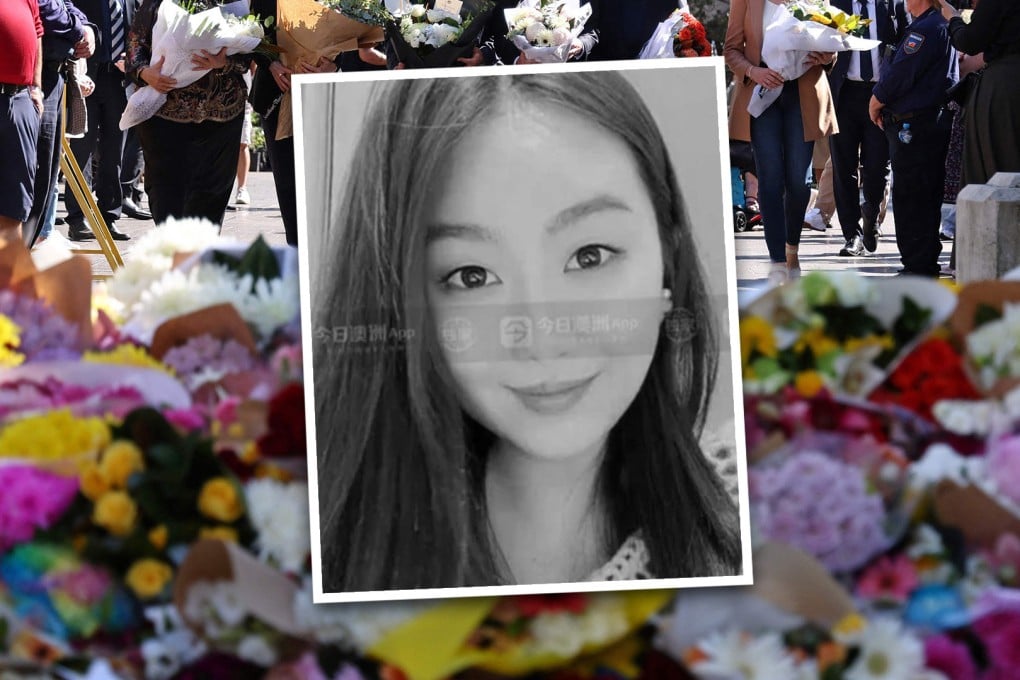 A 27-year-old university student from China has become the sixth victim of a deadly knife rampage that took place at a shopping centre in Australia on March 13. Photo: SCMP composite/AFP/Nine News/Sydney Today