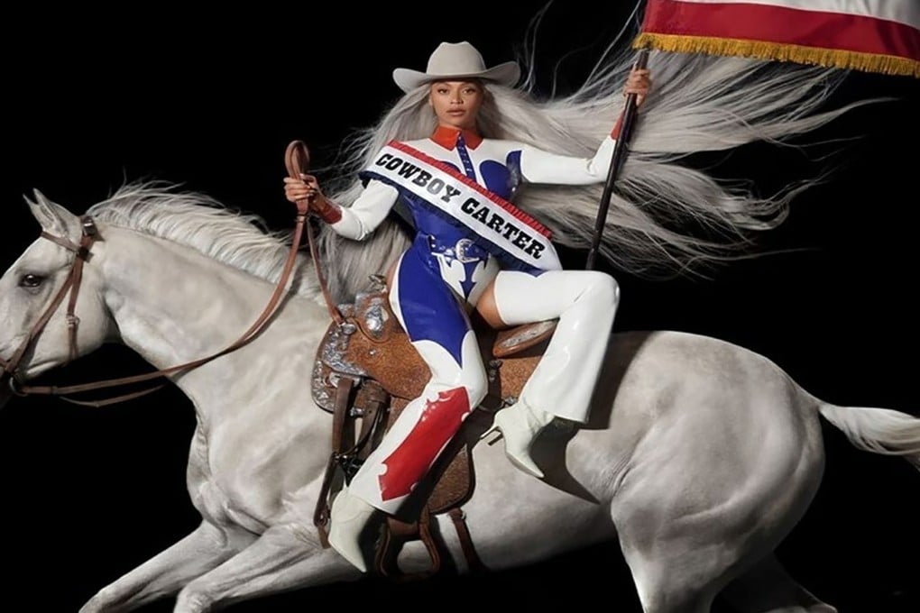 Beyoncé in a photo from her new album Cowboy Carter. The singer is among celebrities including Dolly Parton, Pharrell Williams and Rajesh Pratap Singh who are riffing on traditional Western wear men and women’s styles, which are also trending on TikTok. Photo: TNS