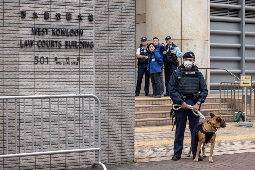 Jimmy Lai’s trial is being heard at West Kowloon Court. Photo: Bloomberg