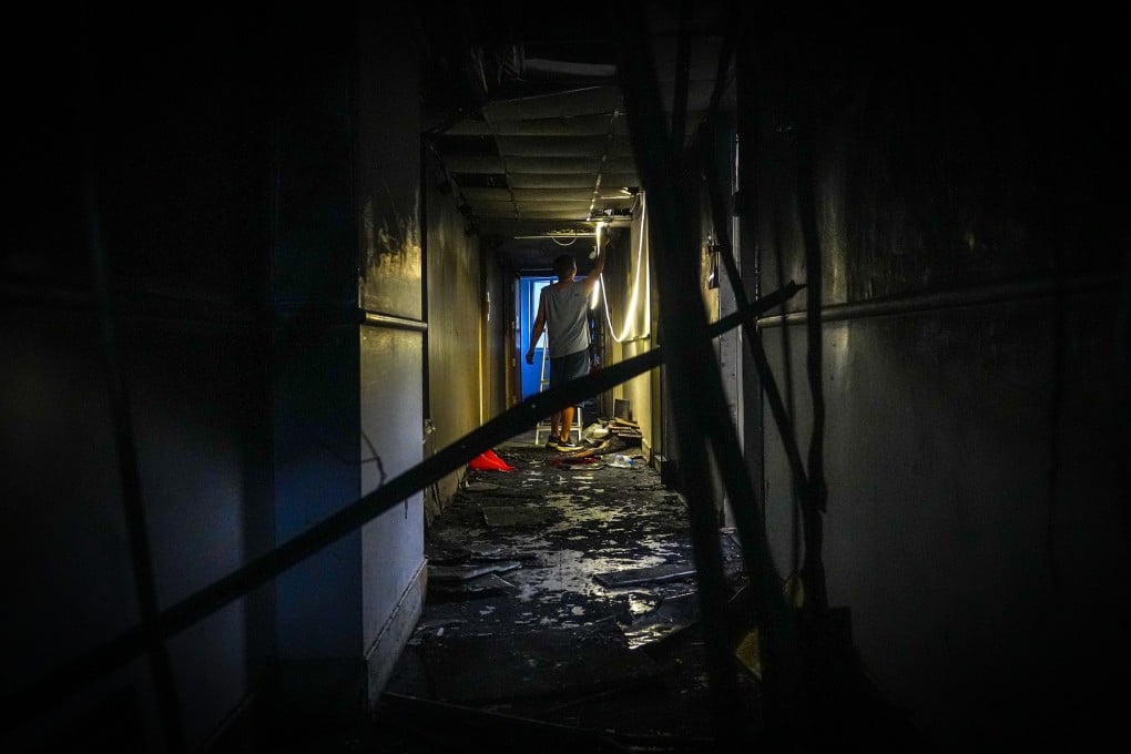 The aftermath of the fire at New Lucky House. Photo: May Tse