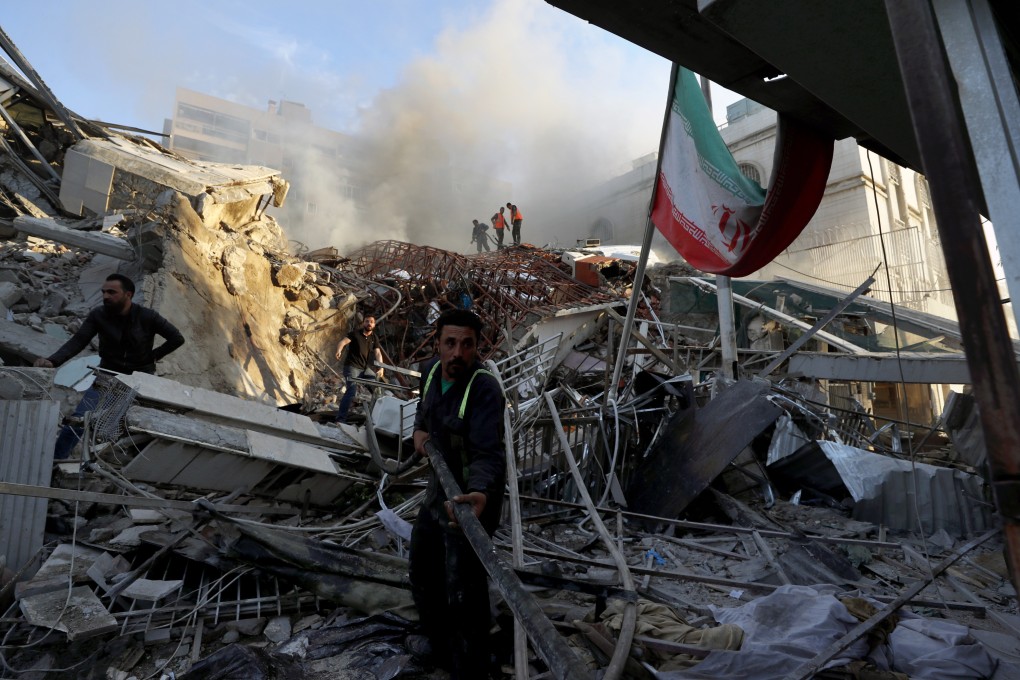 On April 1, an air strike demolished Iran’s consulate in Damascus. Both countries accused Israel of carrying out the attack. Photo: AP