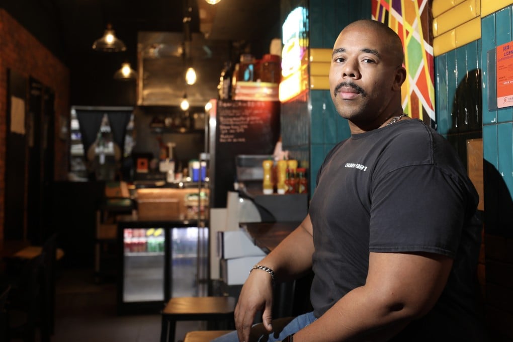 Jason Loyd at his restaurant Chubby Papa’s Deli in Kennedy Town. The deli, which specialises in Philly cheesesteak sandwiches, will close on April 28 after two years in business. Photo: Xiaomei Chen