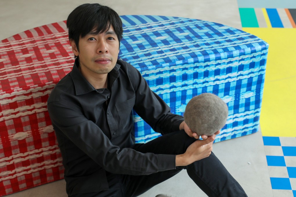 Hong Kong artist Kingsley Ng’s upcoming exhibition, “Listen to the Sound of the Earth Spinning”, at Chat in The Mills, will feature giant “planets” made of fur – for which he’s asking pet owners to donate their pets’ combings. Photo: Xiaomei Chen