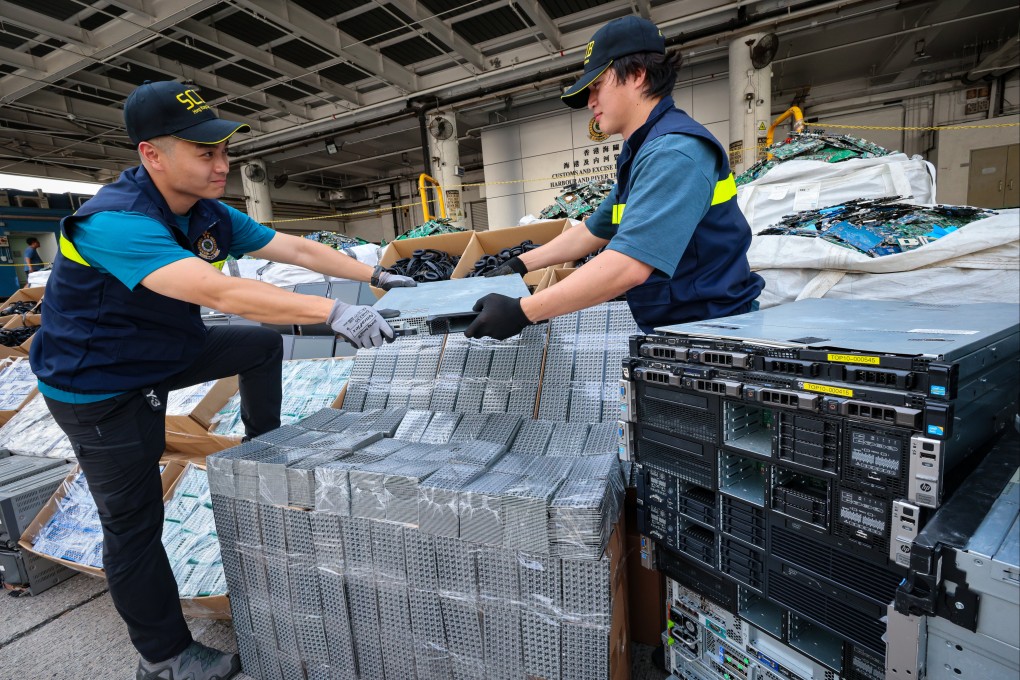 The haul includes 3 million electronic chips that account for more than 90 per cent of its total estimated worth, according to a source. Photo: Dickson Lee