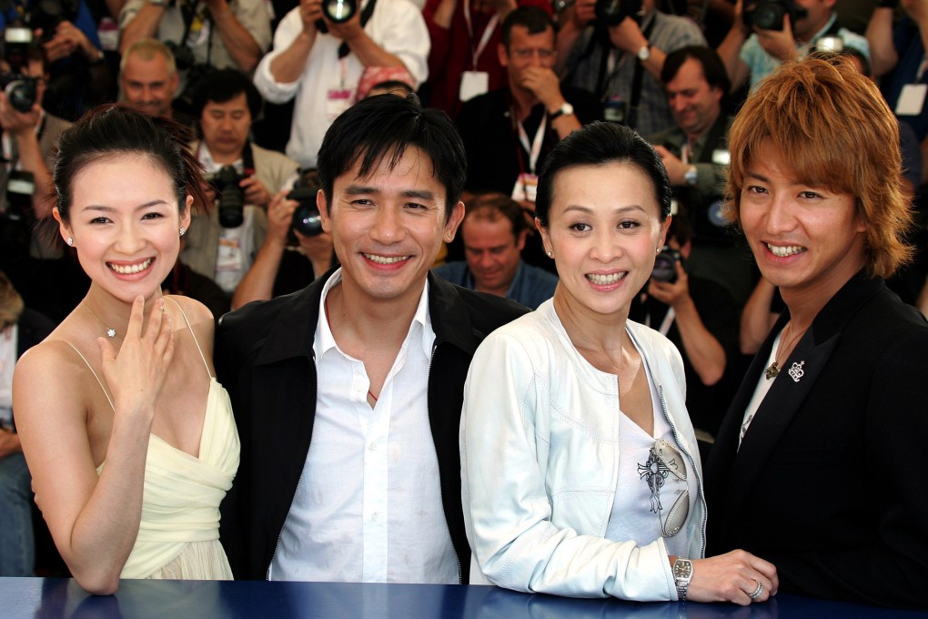 As two Hong Kong films premiere at Cannes this year, we look back at Hong Kong cinema’s history at the festival. Above (from left): Zhang Ziyi, Tony Leung, Carina Lau and Takuya Kimura during a photocall for Wong Kar-wai’s 2046 at the 57th Cannes Film Festival, in 2004. Photo: Reuters