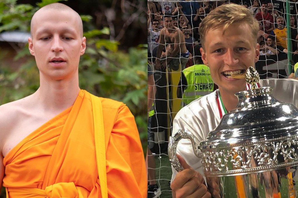 Kevin Lidin’s incredible transformation from footballer to Buddhist monk. Photo: Instagram/kevin_lidin