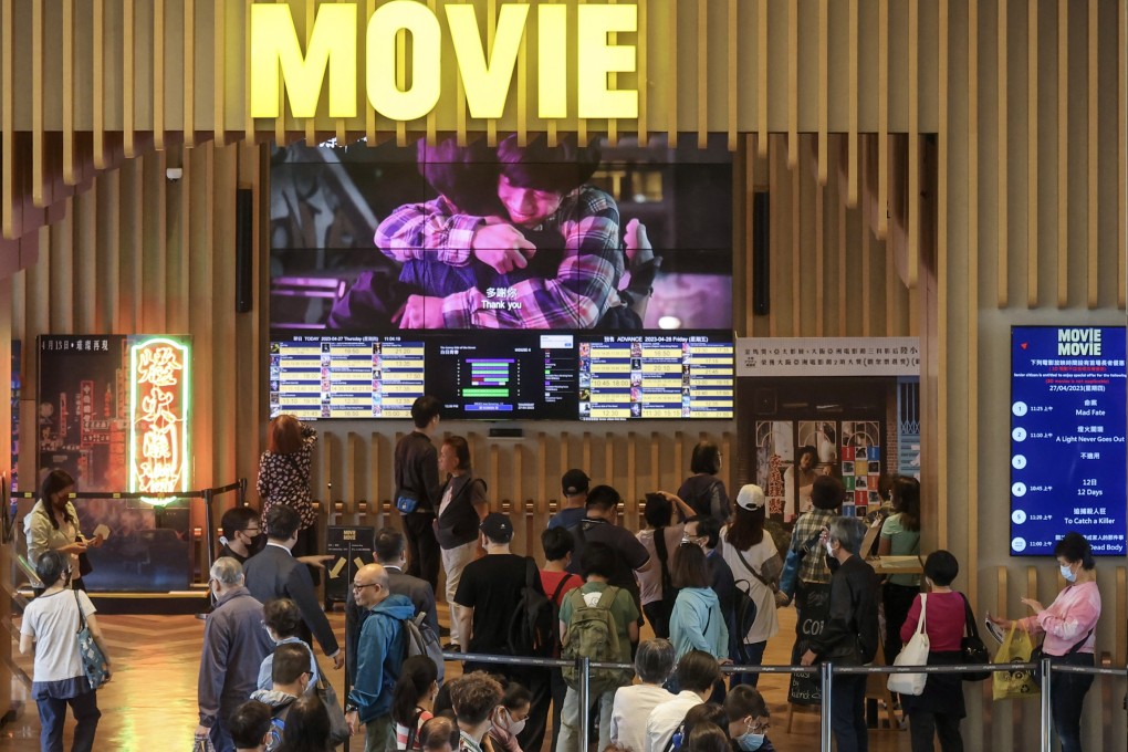 People queue up for movie tickets at Cityplaza in Taikoo Shing. The Film Development Council funded 48 films from 2019 to last year, spending HK$286.19 million. Photo: Jonathan Wong