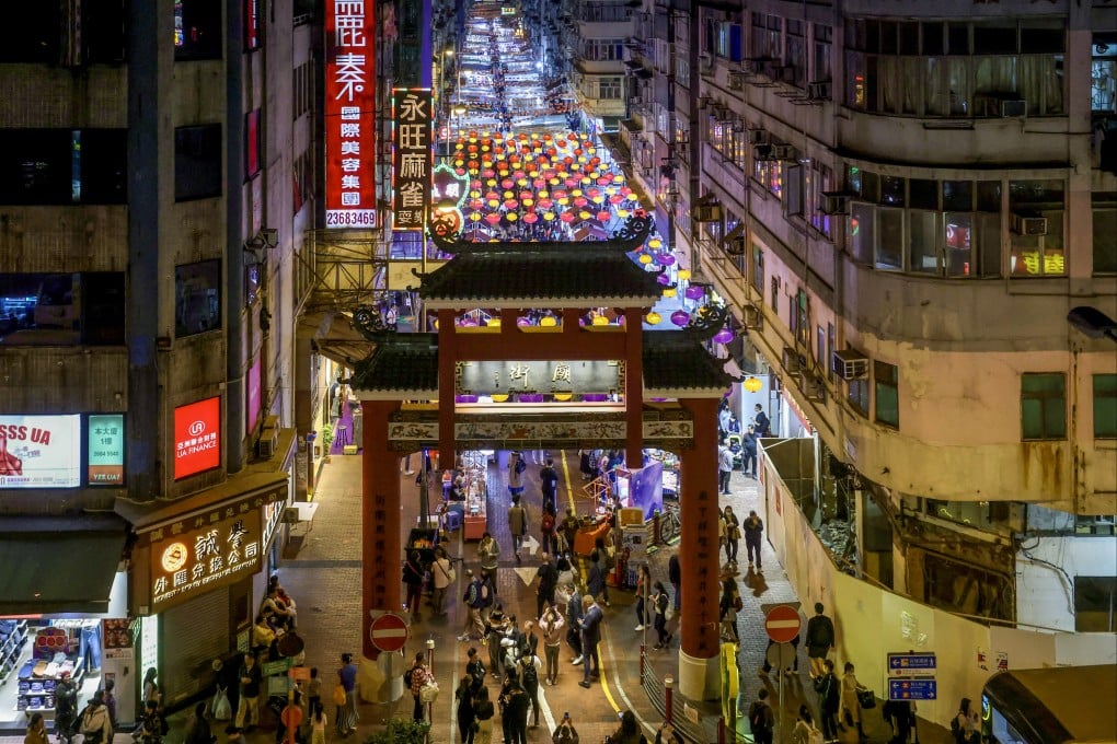 A 350-metre-long section of Temple Street is open as a night market between 2pm and 11pm. Photo: Jonathan Wong