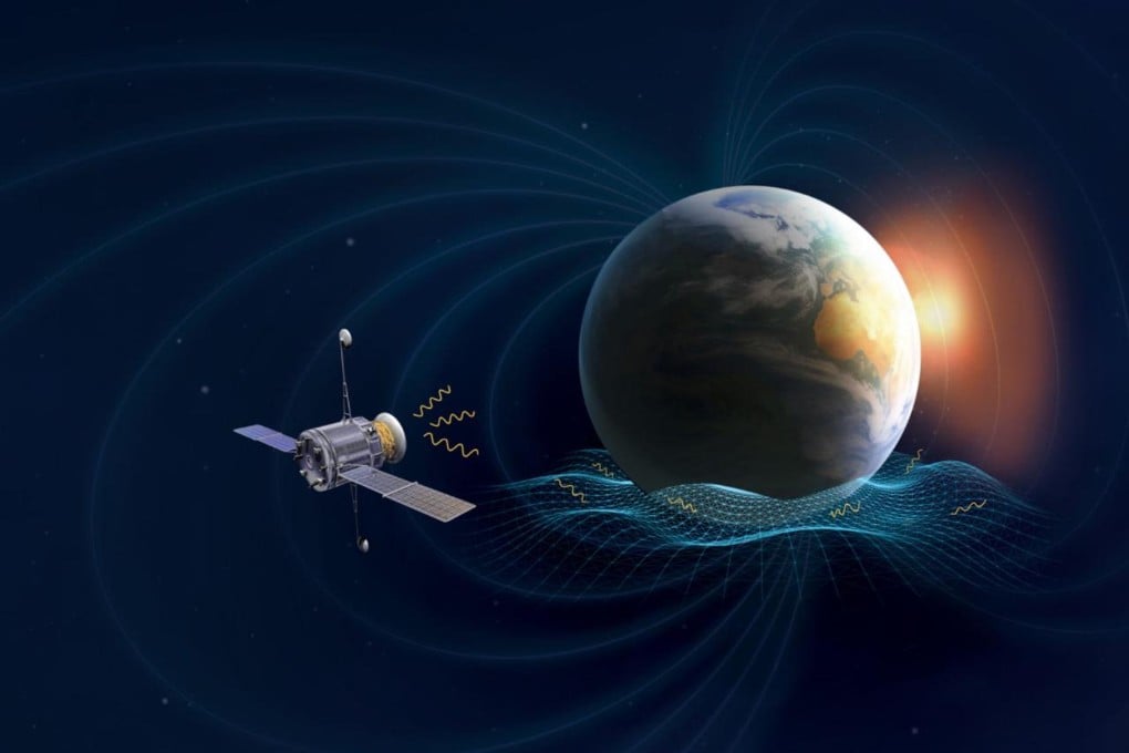 The magnetospheres of planets such as Earth could help convert gravitational waves into light particles, which could be picked up by probes in orbit, according to the team. Photo: Institute of High Energy Physics, CAS