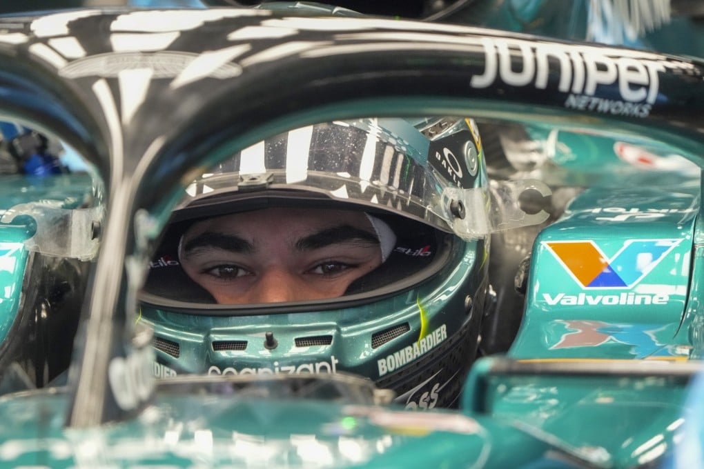 Aston Martin driver Lance Stroll waits in his car during the practice session for the Chinese Grand Prix at the Shanghai International Circuit. Photo: AP