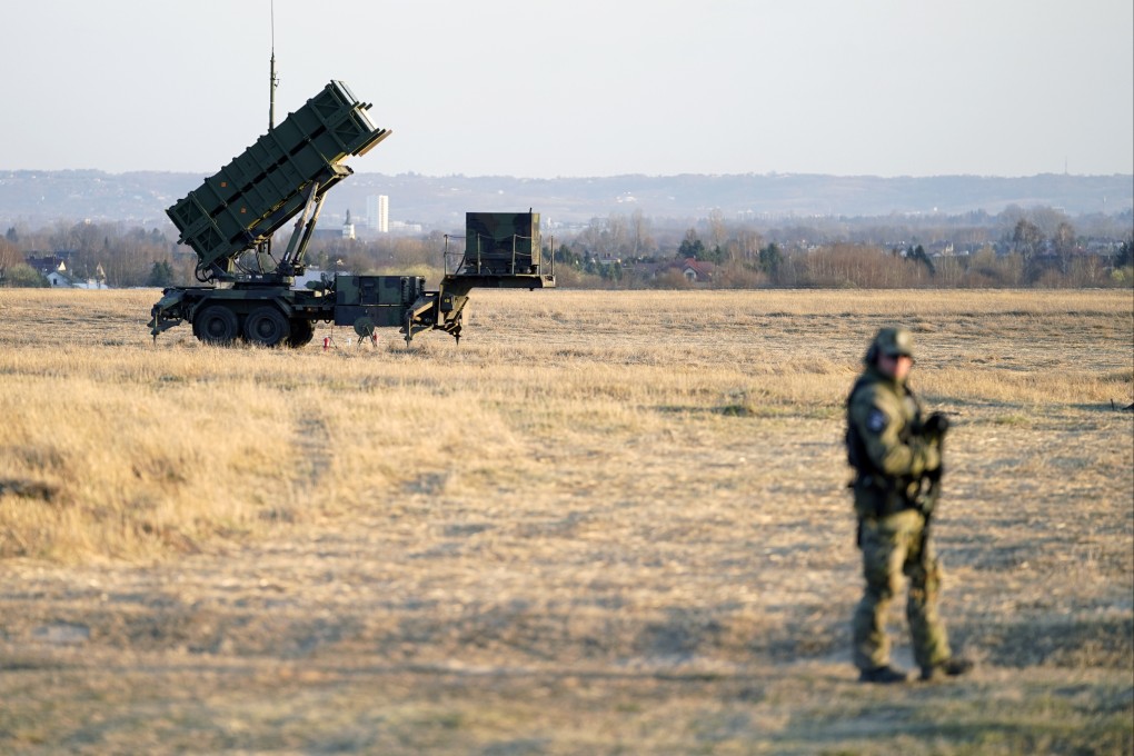 Patriot missiles at Rzeszow-Jasionka airport in Poland on March 25. A Polish man has been arrested on suspicion of being ready to spy on behalf of Russia in an alleged plot to assassinate Ukraine’s President Volodymyr Zelensky. Photo: AP