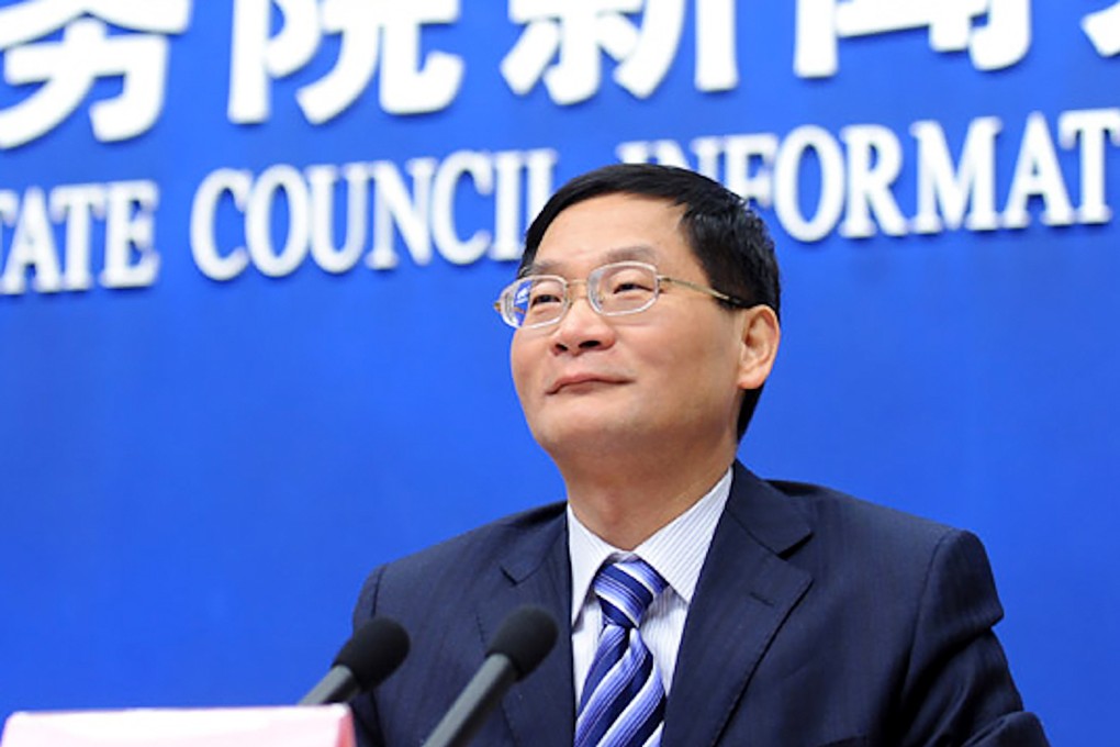 Sheng Songcheng, former chief of the central bank’s statistics department, says China’s service sector accounted for 54.6 per cent of the nation’s GDP last year. Photo: China State Council Information Office