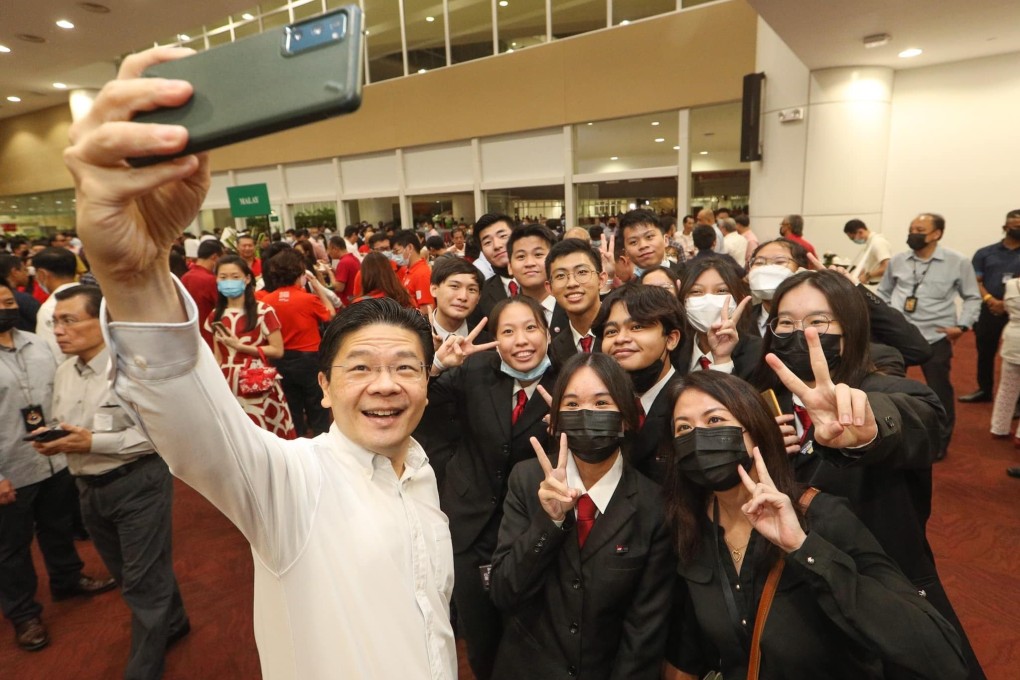 Lawrence Wong taking a wefie. Wong will become Singapore’s fourth prime minister on May 15. Photo: Facebook/Lawrence Wong