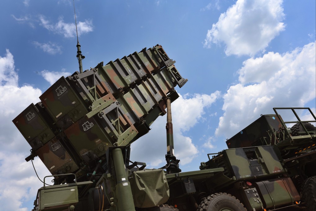 A Patriot air defence missile system launcher is seen at a base in Bavaria in June 2023. Photo: dpa