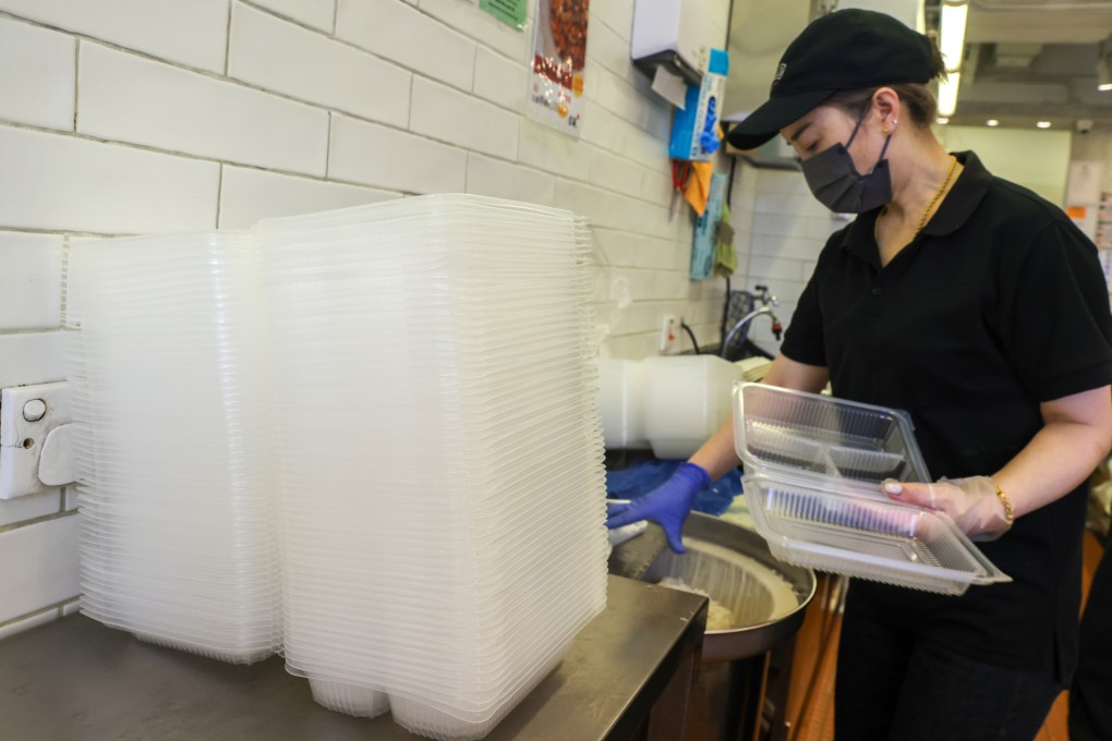 Hong Kong’s catering industry is adapting to the coming ban on single-use plastics. Photo: Yik Yeung-man
