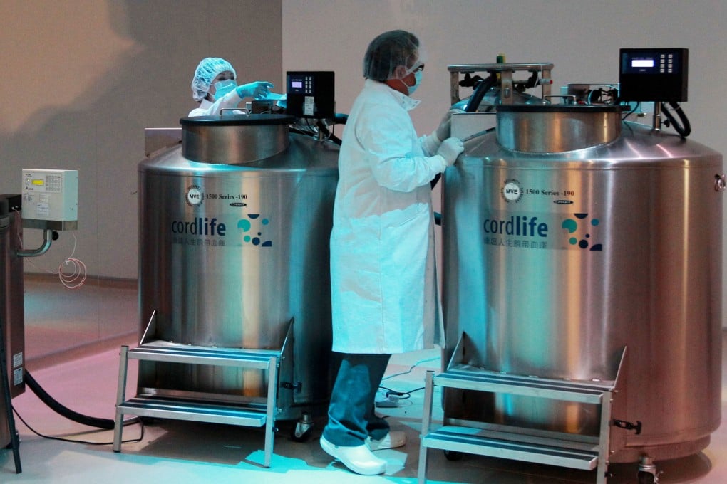 Workers check storage tanks at a CordLife facility in Hong Kong in 2010. CordLife, one of Asia-Pacific’s largest network of cord-blood banks, says it has reviewed its operations in markets other than Singapore and found no concerns. Photo: K. Y. Cheng