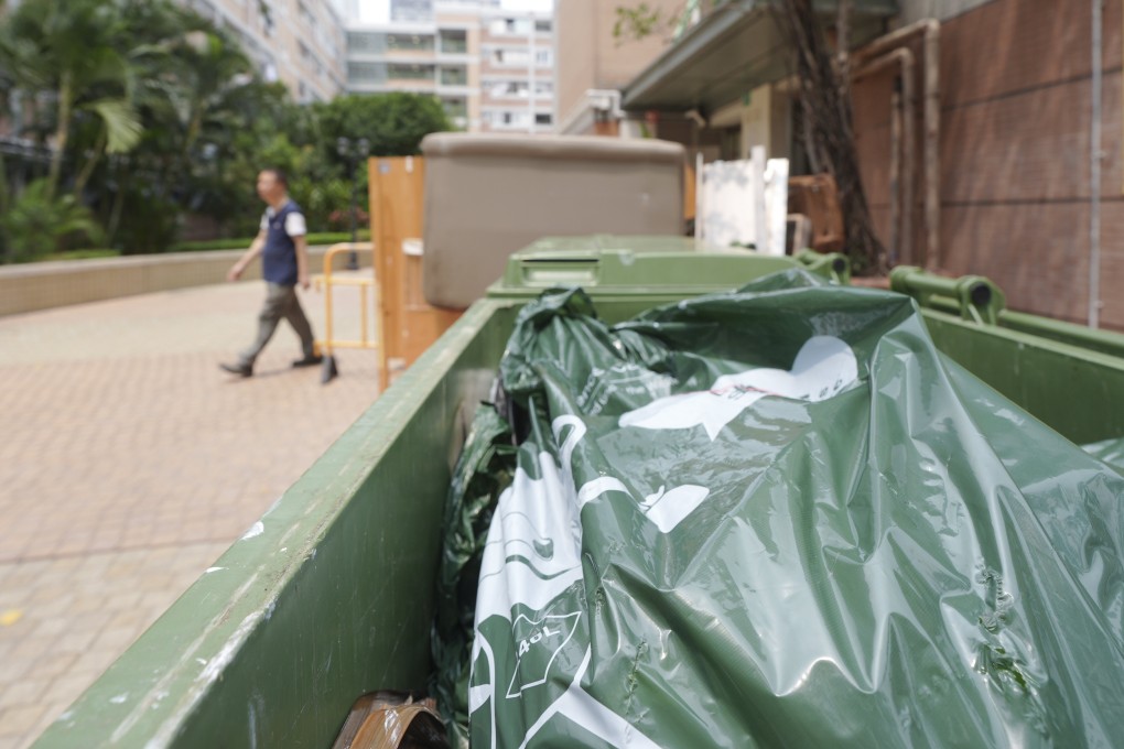 A designated bag for the waste-charging scheme, which has been twice delayed already. Photo: Eugene Lee