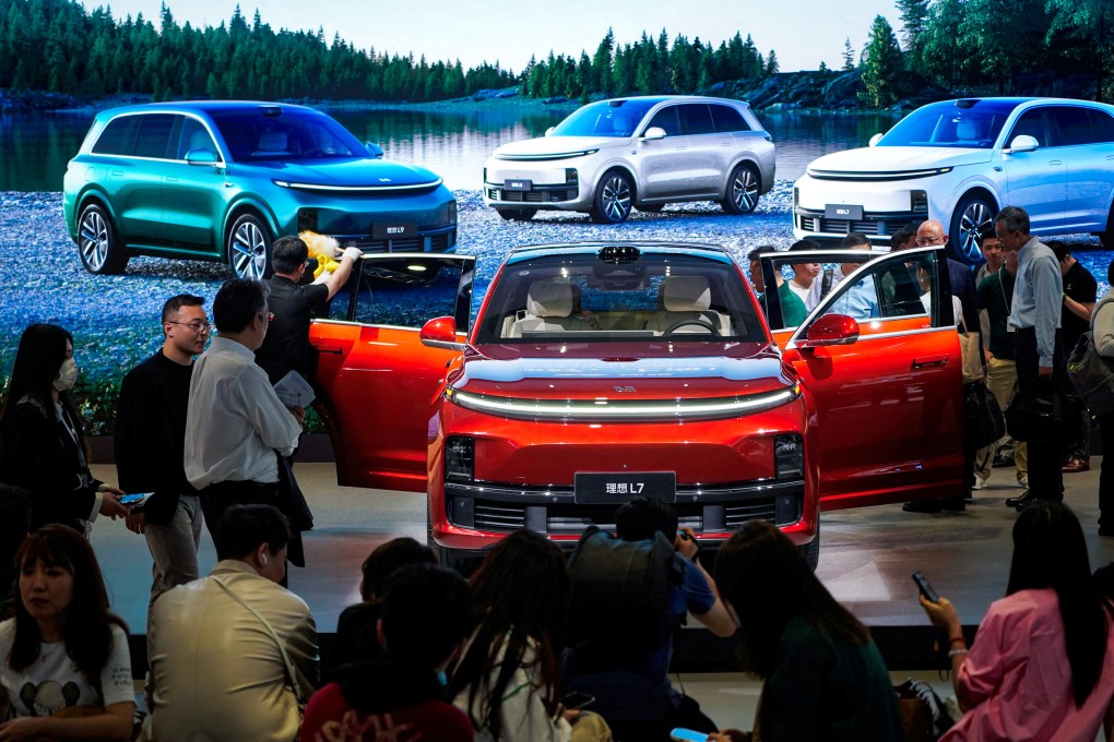 The Li L7 Max sport-utility vehicle saw the steepest discount in percentage terms, with a price drop of 20,000 yuan, or 5.7 per cent, to 329,800 yuan. Photo: Reuters