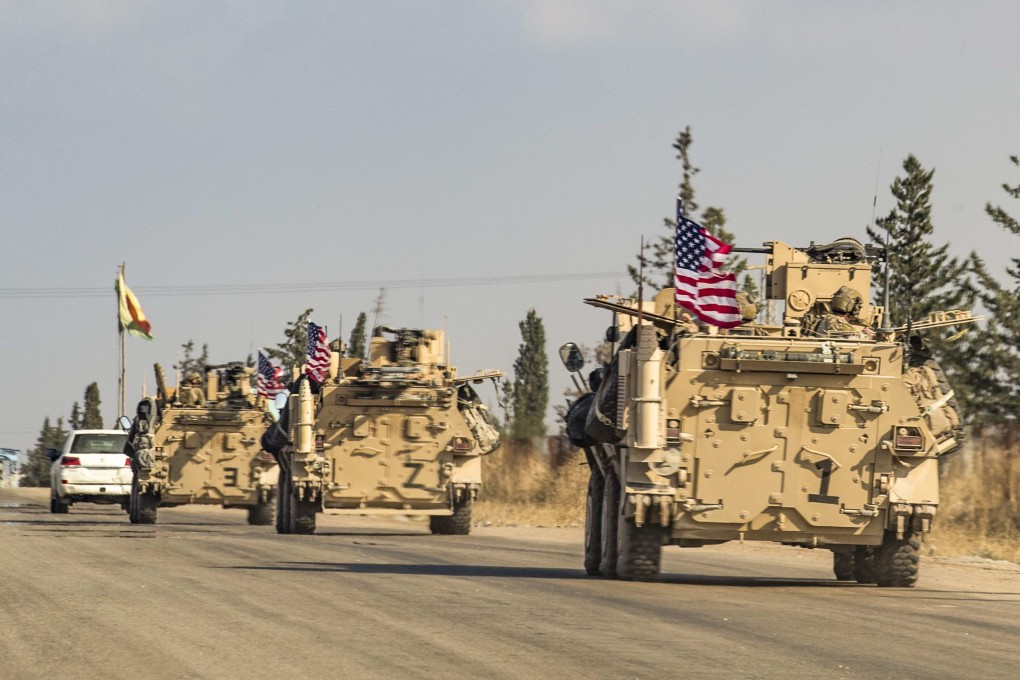 A convoy of US troops operating in Syria’s northeastern Hasakeh province in 2019. File photo: AFP