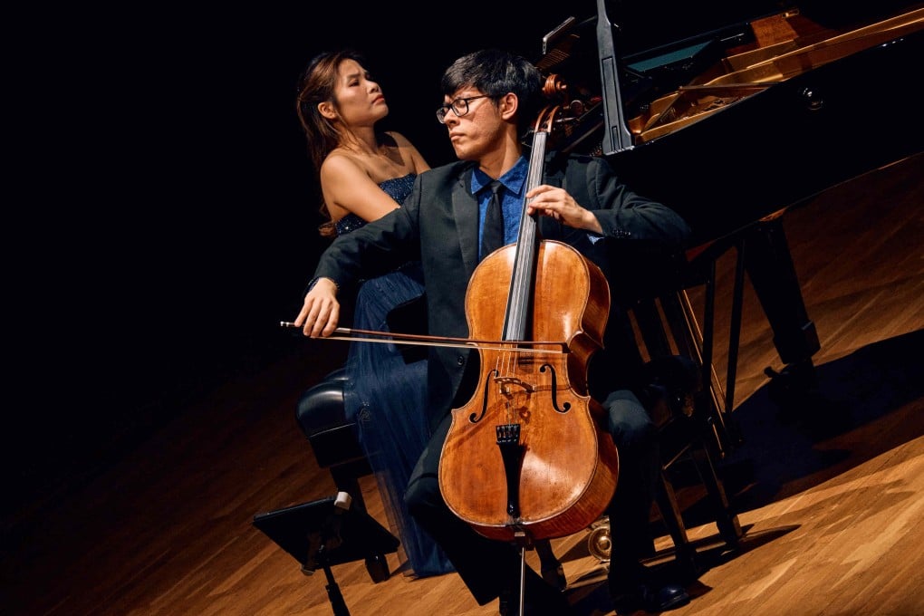 Bulgarian-Chinese cellist Zlatomir Fung in recital with Hong Kong pianist Rachel Cheung at Hong Kong City Hall on April 17, 2024. Both impressed in a concert marked by brilliant playing. Photo: Kenny Cheung/Premiere Performances of Hong Kong