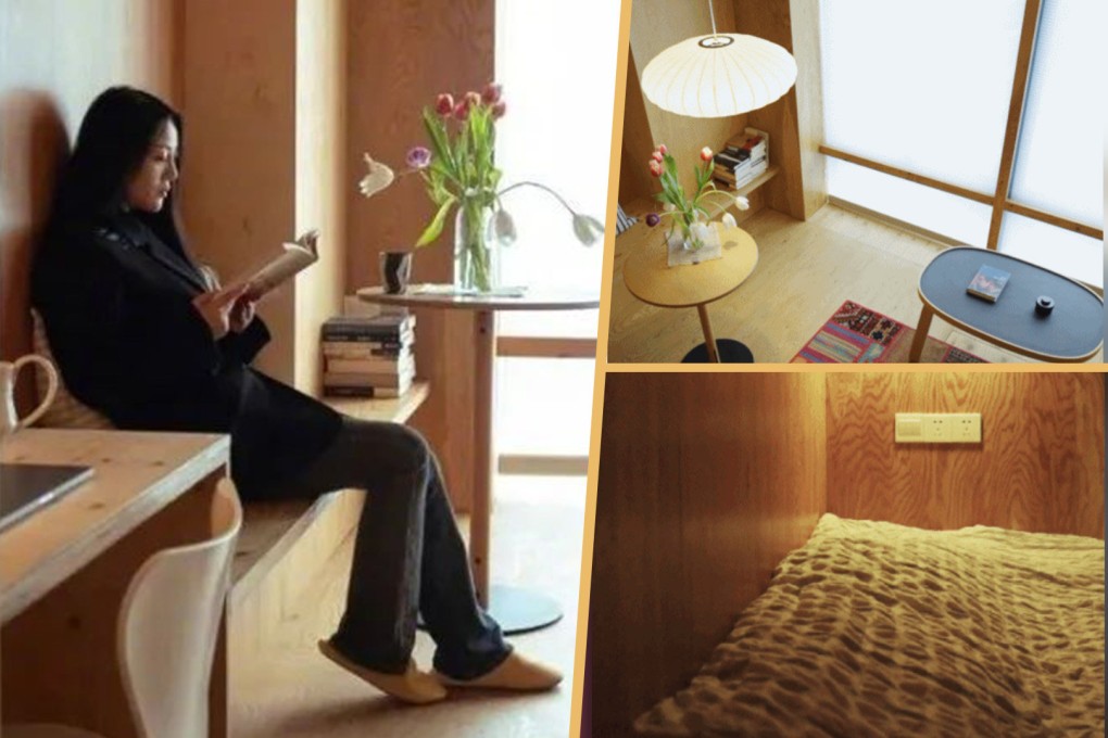 A working mother in China has saved up to buy herself a tiny “sanctuary” flat so she can spend time alone, away from the stresses and strains of family life. Photo: SCMP composite/Weibo