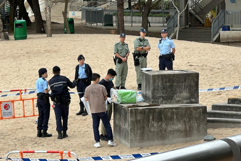 An earlier seizure of drugs washed up at Lido Beach in Tsuen Wan. Photo: Handout