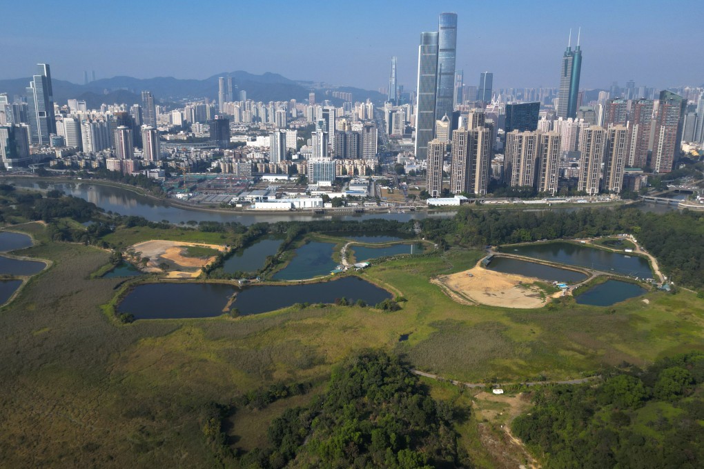 The Shenzhen area bordering Hong Kong. The government plans to establish a new university town in the area. Photo: May Tse