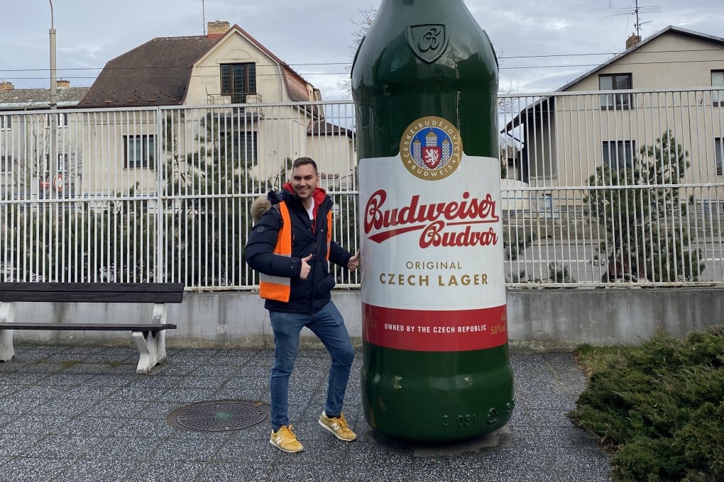 A tour group member at the Budweiser Budvar brewery, in Ceske Budejovice, in the Czech Republic. The maker of the original Budweiser beer has been in a trademark battle with the maker of the US beer Budweiser for 127 years. Photo: Red Door News