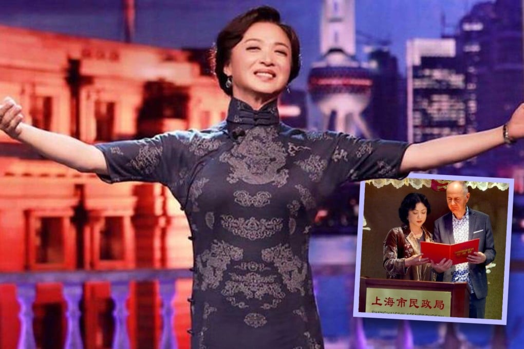 Jin Xing, China’s first publicly recognised transgender woman, who was forced to divorce her German husband 18 years ago, has remarried the love of her life. Photo: SCMP composite/Weibo