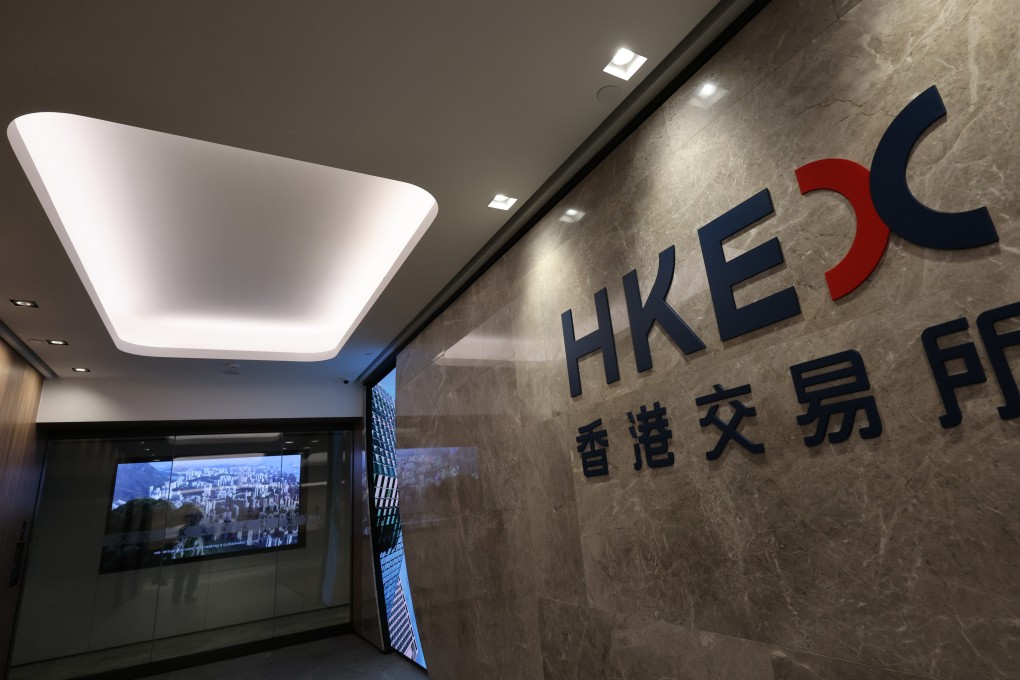 A view of the office of Hong Kong Exchanges and Clearing in One Exchange Square, Central. Photo: Jelly Tse