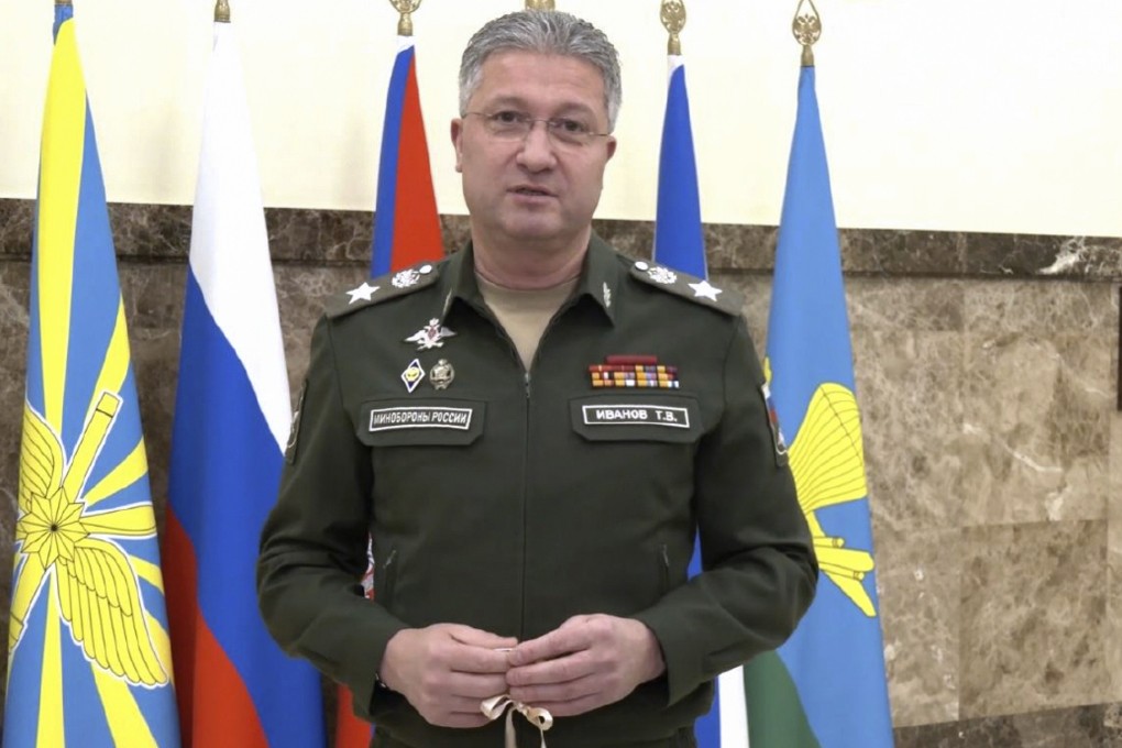 Russian Deputy Defence Minister Timur Ivanov. Photo: Russian Defence Ministry Press Service photo via AP