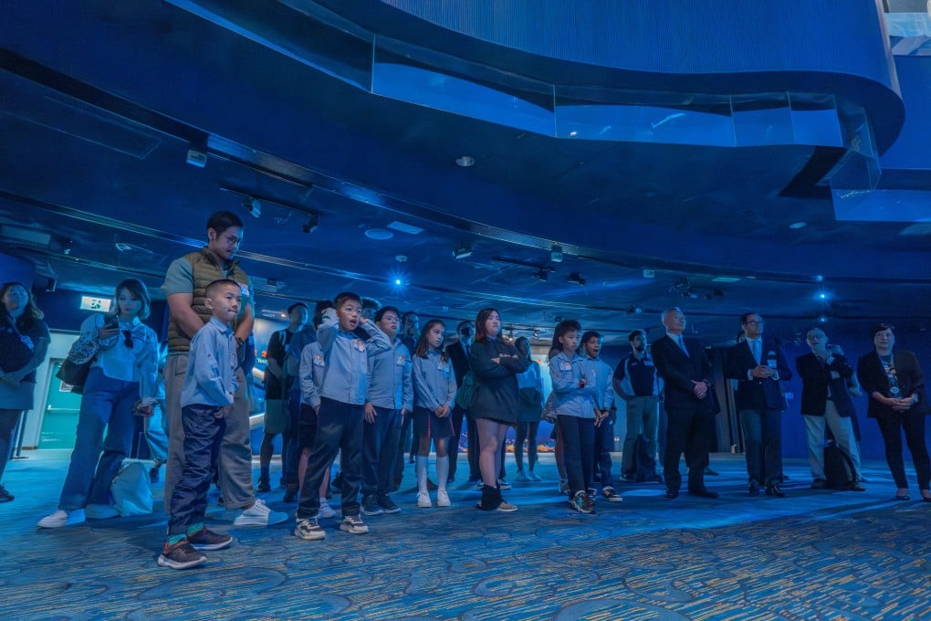 The Harbour School (THS) students taking part in an Ocean Park project. Photos: Handout