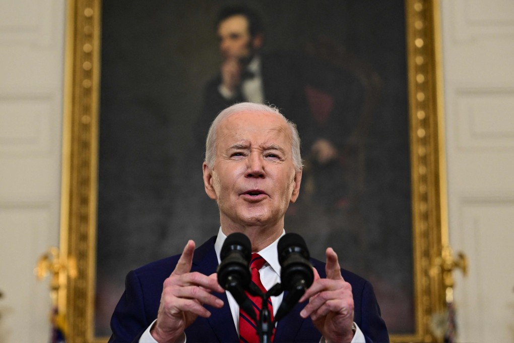 US President Joe Biden at the White House in Washington on Wednesday. Photo: AFP